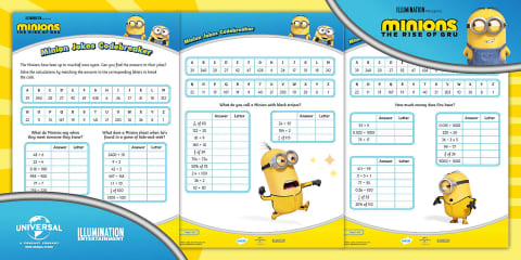 Minions: Minion Riddles 60-Second Reads Activity Pack [Ages 7-11]